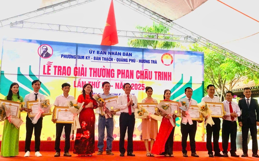 Tam Kỳ, Bàn Thạch, Hương Trà, Quảng Phú (Đà Nẵng) tổ chức Lễ Trao Giải thưởng Phan Châu Trinh lần thứ 24 - Ảnh 3.