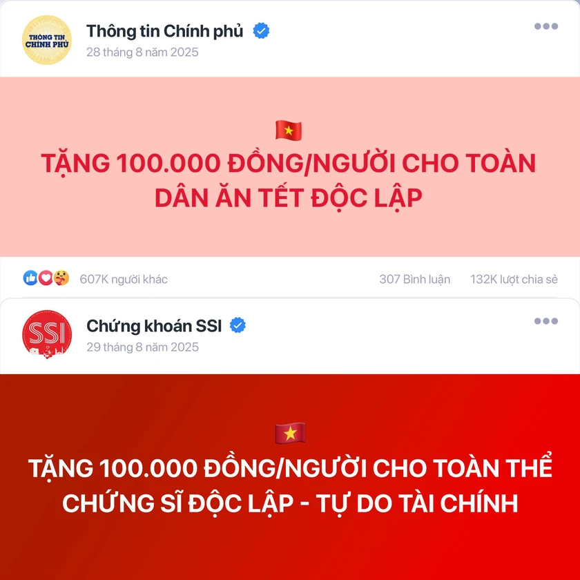 Ngân hàng, doanh nghiệp chứng khoán "thi nhau" tặng quà "100k" - Ảnh 2.