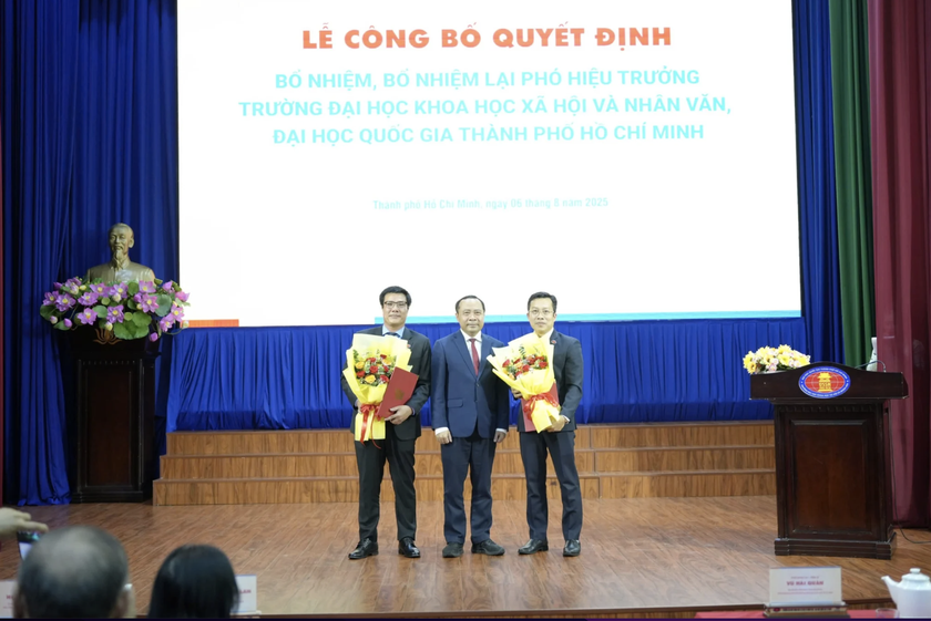 Hai phó hiệu trưởng được bổ nhiệm cùng lúc tại Trường Đại học Khoa học Xã hội và Nhân văn là ai? - Ảnh 1.