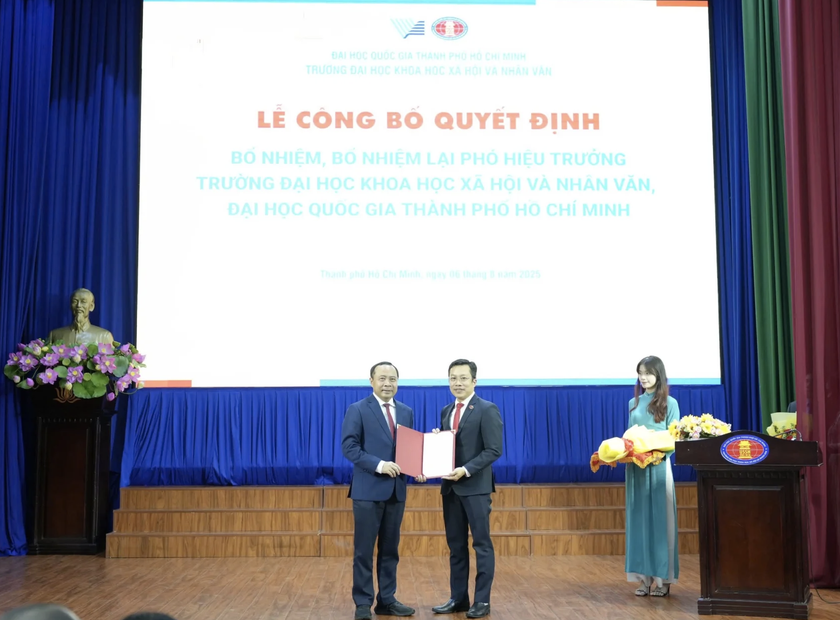 Hai phó hiệu trưởng được bổ nhiệm cùng lúc tại Trường Đại học Khoa học Xã hội và Nhân văn là ai? - Ảnh 3.