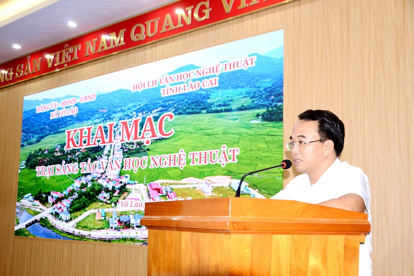 Lào Cai mở trại sáng tác văn học, nghệ thuật đầu tiên về xã Võ Lao, sau khi vận hành chính quyền 2 cấp - Ảnh 4.