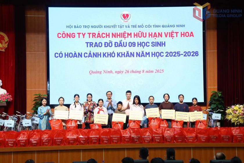 Quảng Ninh: Chung tay nâng bước học sinh có hoàn cảnh khó khăn tới trường - Ảnh 1.