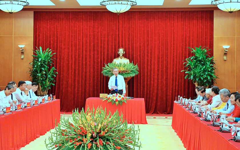 Kết luận của Tổng Bí thư Tô Lâm tại buổi làm việc với Ban Thường vụ Trung ương Hội Khuyến học Việt Nam - Ảnh 1.