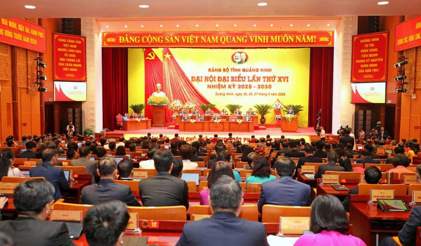 Quảng Ninh: Khai mạc Đại hội Đại biểu Đảng bộ tỉnh lần thứ XVI, nhiệm kỳ 2025 - 2030 - Ảnh 1.