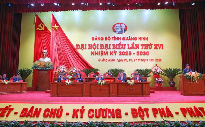 Quảng Ninh: Khai mạc Đại hội Đại biểu Đảng bộ tỉnh lần thứ XVI, nhiệm kỳ 2025 - 2030 - Ảnh 2.