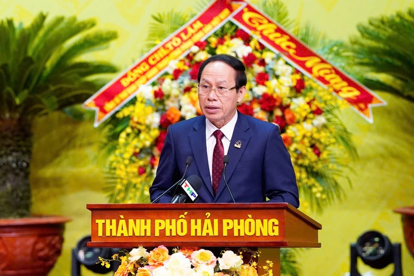 Thủ tướng dự Khai mạc Đại hội đại biểu Đảng bộ thành phố Hải Phòng lần thứ I, nhiệm kỳ 2025 - 2030 - Ảnh 3.