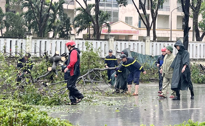 Bão số 10 đổ bộ vào Nghệ An, người dân trắng đêm chứng kiến gió giật kinh hoàng- Ảnh 11.