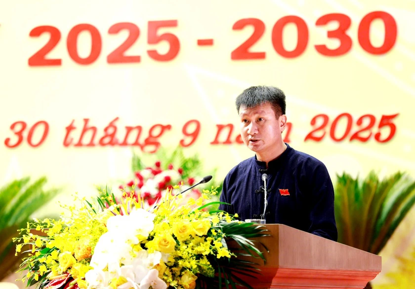 Khai mạc Đại hội đại biểu Đảng bộ tỉnh Lào Cai lần thứ I, nhiệm kỳ 2025 - 2030- Ảnh 4.