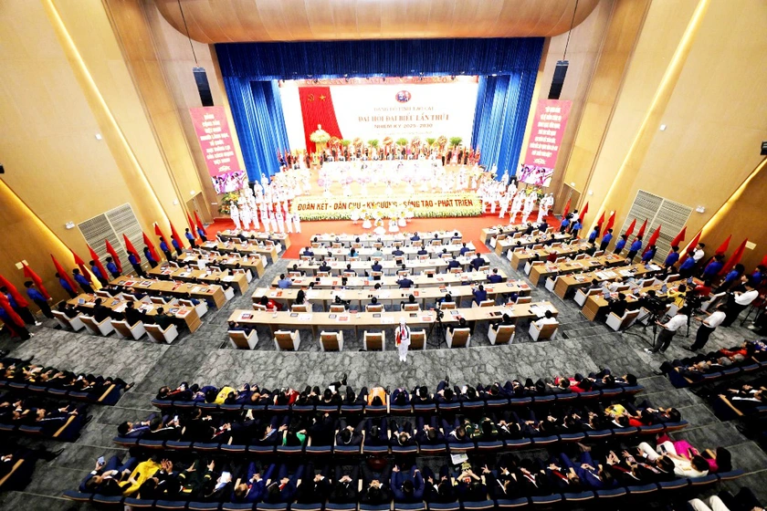 Khai mạc Đại hội đại biểu Đảng bộ tỉnh Lào Cai lần thứ I, nhiệm kỳ 2025 - 2030- Ảnh 10.