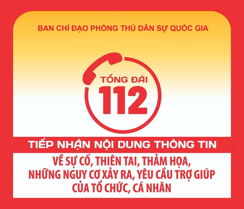 Kêu gọi người dân gọi ngay tổng đài 112 khi gặp tình huống khẩn cấp về sự cố thiên tai - Ảnh 1.