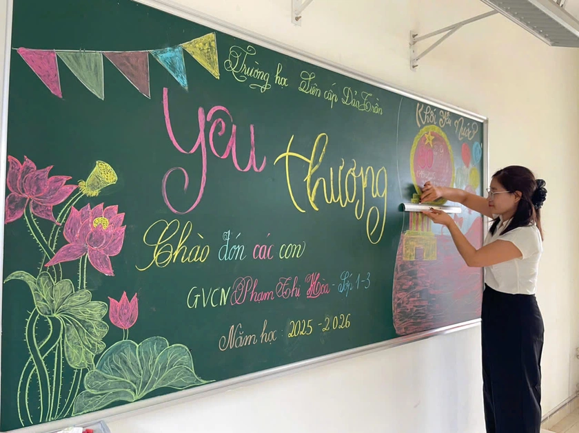 Rộn ràng Lễ khai giảng ở ngôi trường nhỏ chỉ có 11 cô trò nơi biển khơi - Ảnh 5.