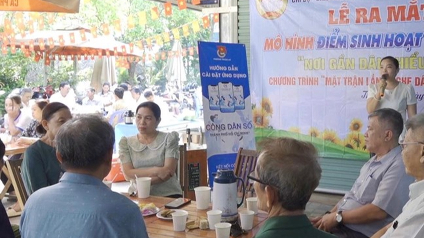 Ra mắt mô hình “Điểm sinh hoạt cộng đồng – Nơi gần dân, hiểu dân” tại Thành phố Hồ Chí Minh - Ảnh 1.