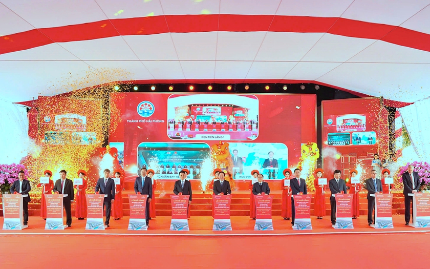 Hải Ph&ograve;ng đồng loạt khởi c&ocirc;ng 3 Dự &aacute;n Khu c&ocirc;ng nghiệp trọng điểm - Ảnh 1.