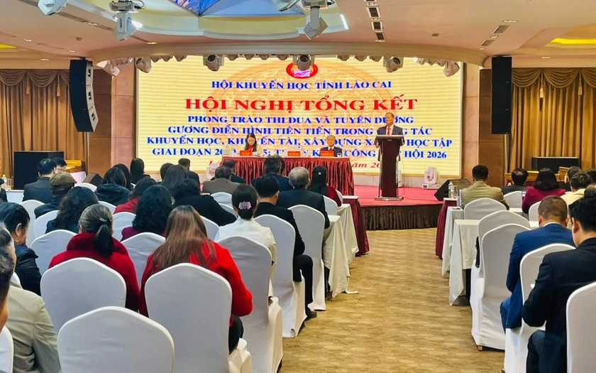 Hội nghị triển khai c&ocirc;ng t&aacute;c khuyến học, khuyến t&agrave;i, x&acirc;y dựng x&atilde; hội học tập tỉnh L&agrave;o Cai năm 2026 - Ảnh 1.