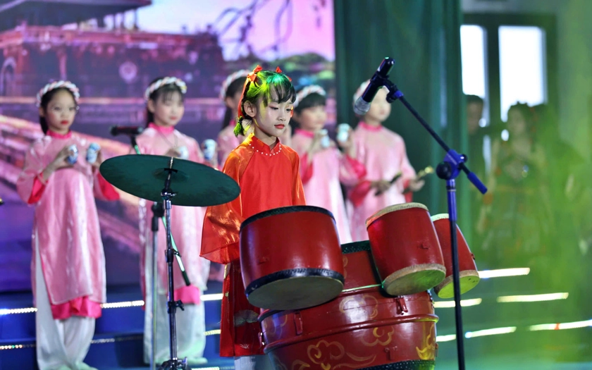 109 tiết mục nhận huy chương tại Li&ecirc;n hoan t&agrave;i năng nhạc cụ học sinh phổ th&ocirc;ng H&agrave; Nội - Ảnh 4.