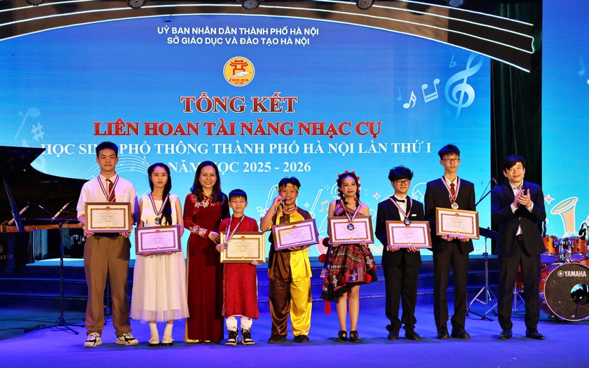 109 tiết mục nhận huy chương tại Li&ecirc;n hoan t&agrave;i năng nhạc cụ học sinh phổ th&ocirc;ng H&agrave; Nội - Ảnh 5.