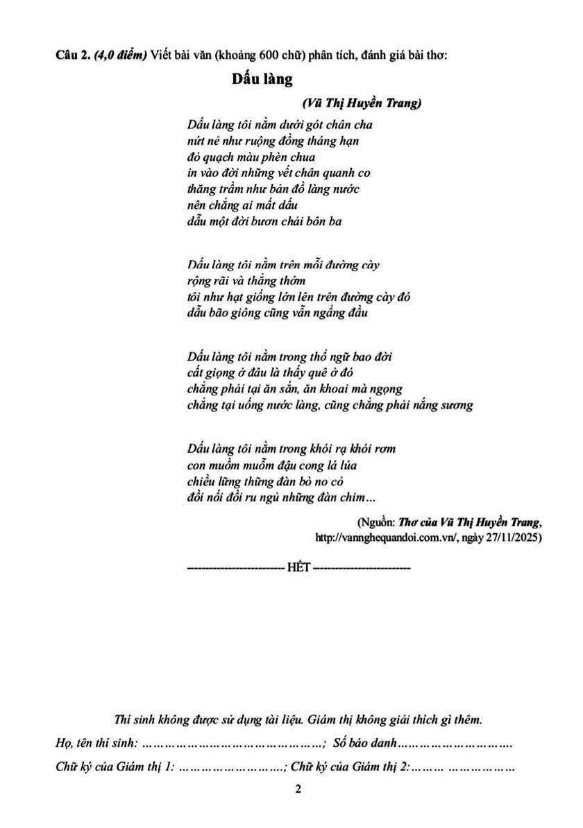 Đề thi thử tốt nghiệp m&ocirc;n Ngữ văn năm 2026: Sống như một d&ograve;ng s&ocirc;ng - Ảnh 2.