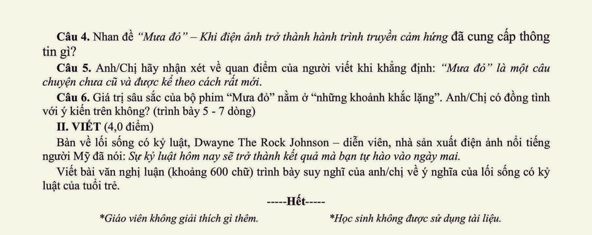 Học sinh hào hứng khi "Mưa đỏ" xuất hiện trong đề Ngữ văn - Ảnh 4.