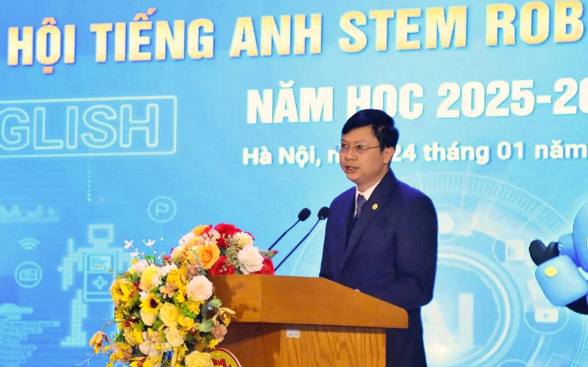 Tổng kết, trao giải "Ng&agrave;y hội tiếng Anh STEM Robotics" cấp tiểu học H&agrave; Nội - Ảnh 2.