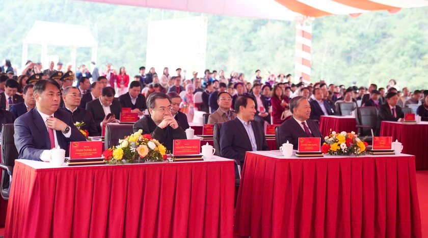 Tổng Bí thư Tô Lâm dự Lễ khởi công xây dựng Trường Phổ thông nội trú Trường Hà (Cao Bằng) - Ảnh 1.