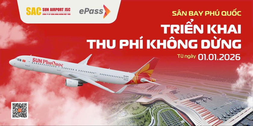 Cảng h&agrave;ng kh&ocirc;ng quốc tế Ph&uacute; Quốc triển khai thu ph&iacute; kh&ocirc;ng dừng ePass- Ảnh 1.