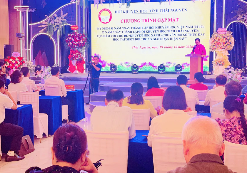 Th&aacute;i Nguy&ecirc;n ph&aacute;t huy truyền thống khuyến học, khuyến t&agrave;i v&agrave; định hướng &ldquo;Khuyến học xanh - Chuyển đổi số&rdquo; - Ảnh 1.