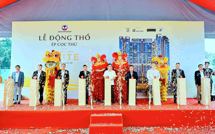 Vạn Xu&acirc;n Group ch&iacute;nh thức động thổ dự &aacute;n Happy One Elite - Ảnh 1.