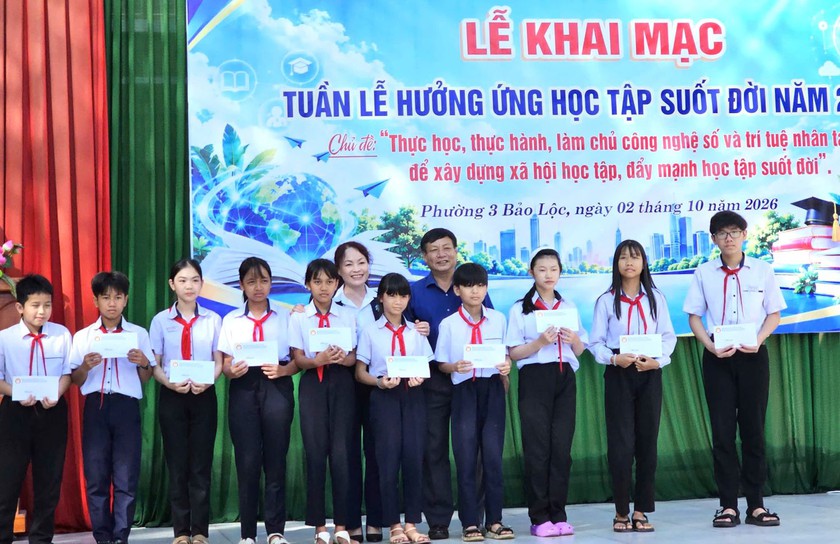 Hoạt động chào mừng Ngày Khuyến học Việt Nam tại Lâm Đồng - Ảnh 5.