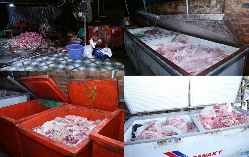 Triệt ph&aacute; đường d&acirc;y ti&ecirc;u thụ 400 tấn heo bệnh, heo chết ở Đồng Nai - Ảnh 5.