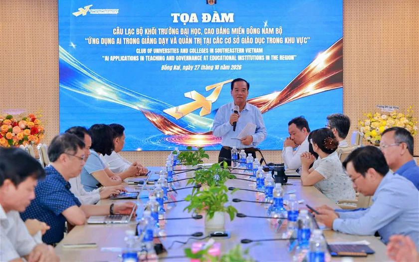 Kết nối c&aacute;c trường đại học, cao đẳng Đ&ocirc;ng Nam Bộ, t&igrave;m lời giải ứng dụng AI trong gi&aacute;o dục - Ảnh 2.
