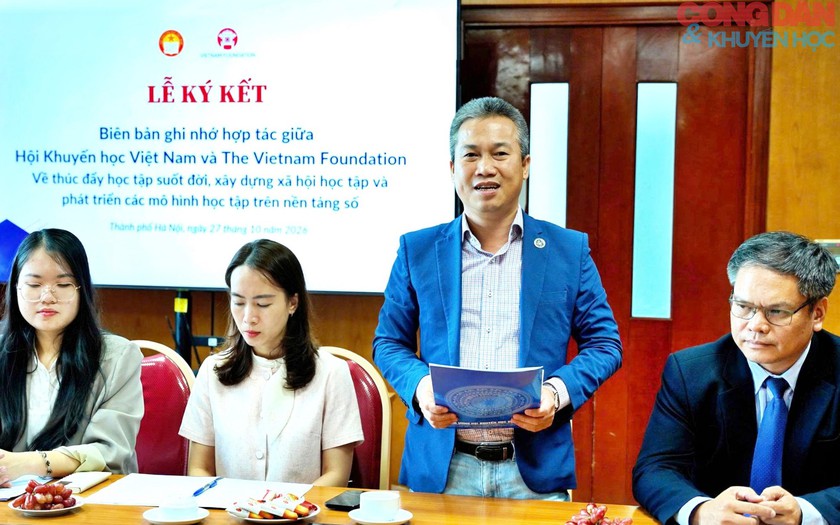 Hội Khuyến học Việt Nam hợp tác VNF mang lại cơ hội học tập số cho hơn 3,5 triệu học sinh, 900 cán bộ xã - Ảnh 1.
