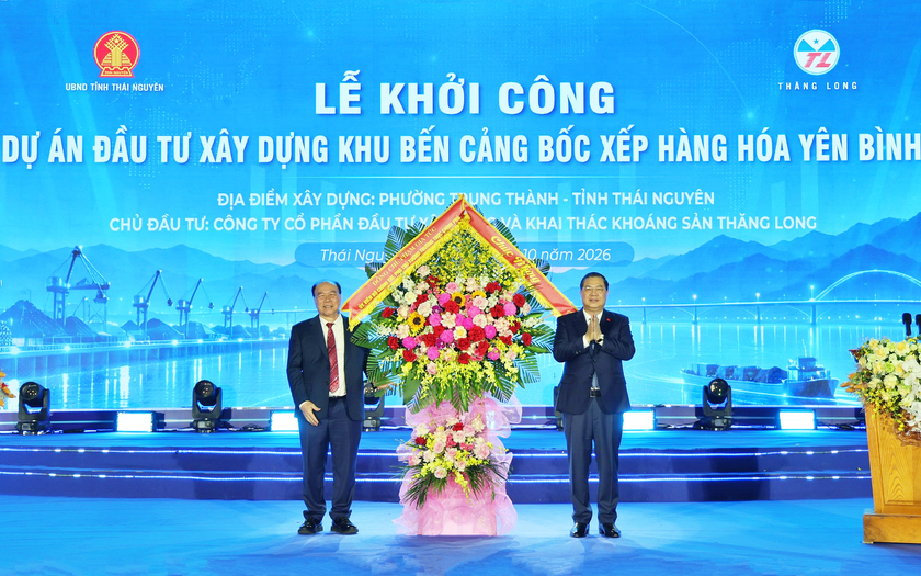 Th&aacute;i Nguy&ecirc;n khởi c&ocirc;ng 5 dự &aacute;n quy m&ocirc; lớn, tổng vốn đầu tư hơn 7.000 tỷ đồng - Ảnh 1.