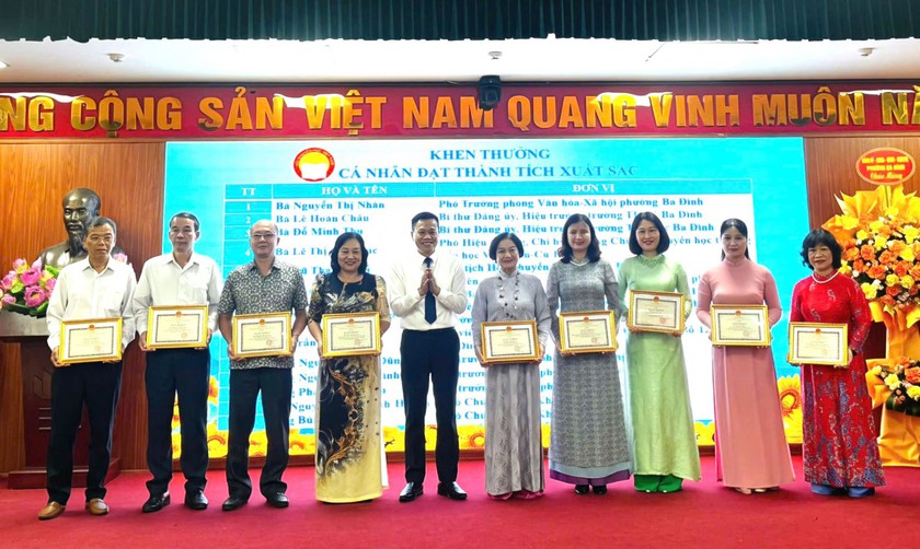 Ba Đ&igrave;nh (H&agrave; Nội) đẩy mạnh khuyến học, khuyến t&agrave;i, x&acirc;y dựng x&atilde; hội học tập - Ảnh 1.