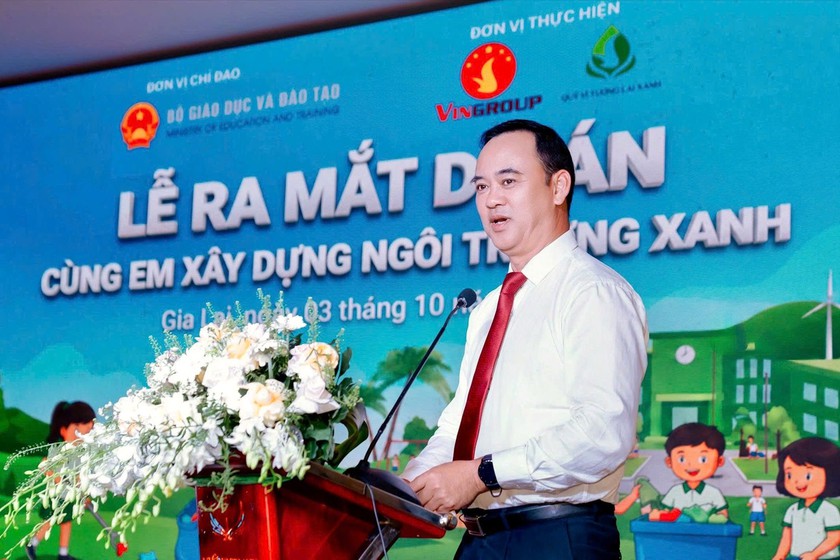 Bộ Gi&aacute;o dục v&agrave; Đ&agrave;o tạo phối hợp với Quỹ V&igrave; tương lai xanh triển khai dự &aacute;n &ldquo;C&ugrave;ng em x&acirc;y dựng ng&ocirc;i trường xanh&rdquo; - Ảnh 1.