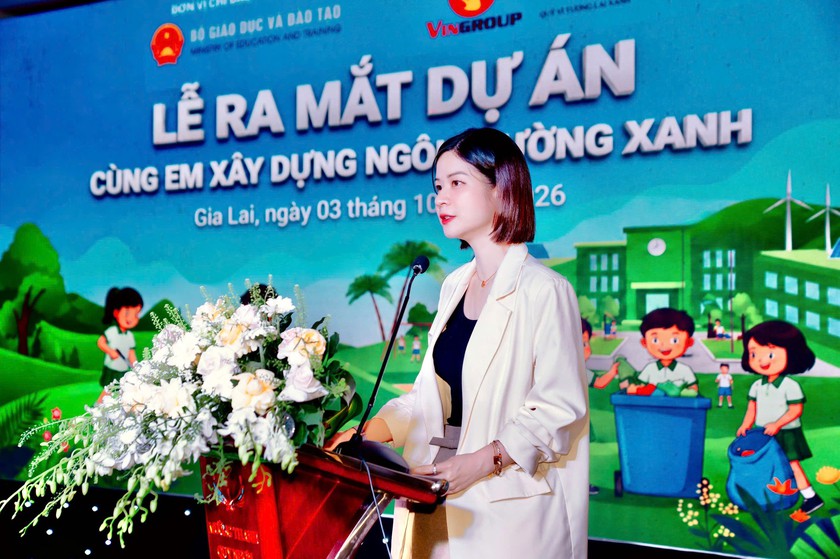 Bộ Gi&aacute;o dục v&agrave; Đ&agrave;o tạo phối hợp với Quỹ V&igrave; tương lai xanh triển khai dự &aacute;n &ldquo;C&ugrave;ng em x&acirc;y dựng ng&ocirc;i trường xanh&rdquo; - Ảnh 2.