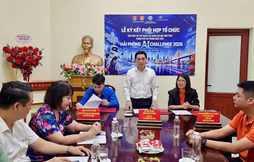Hội Khuyến học Hải Ph&ograve;ng k&yacute; kết triển khai S&acirc;n chơi Tr&iacute; tuệ nh&acirc;n tạo "Hải Ph&ograve;ng AI Challenge 2026" - Ảnh 2.