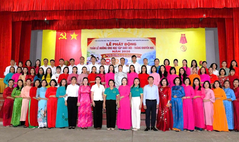 Tuy&ecirc;n Quang ph&aacute;t động Tuần lễ hưởng ứng học tập suốt đời v&agrave; Th&aacute;ng Khuyến học năm 2026 - Ảnh 4.