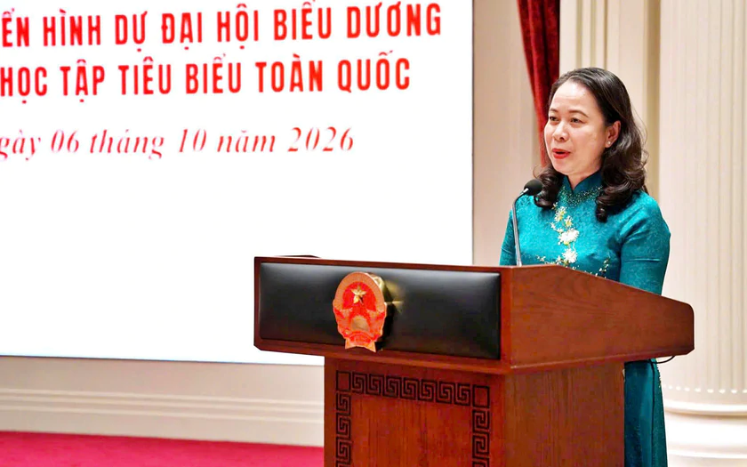 Ph&oacute; Chủ tịch nước V&otilde; Thị &Aacute;nh Xu&acirc;n gặp mặt c&aacute;c điển h&igrave;nh học tập ti&ecirc;u biểu to&agrave;n quốc - Ảnh 9.