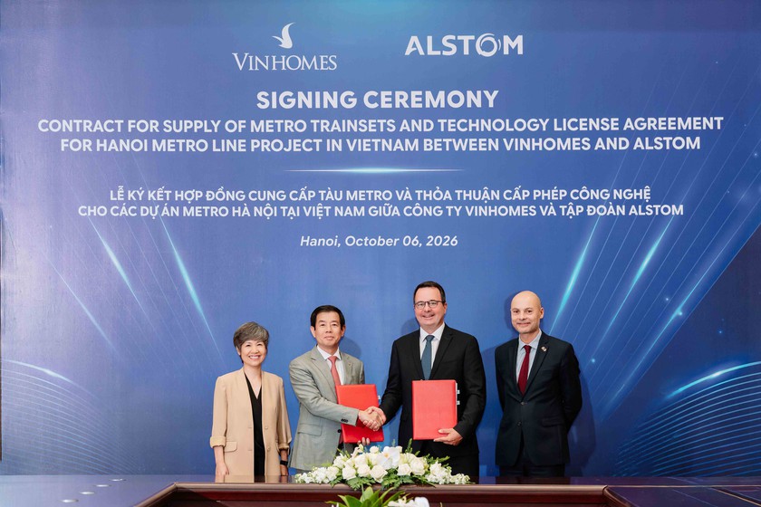 Vingroup v&agrave; Alstom hợp t&aacute;c c&ocirc;ng nghệ để ph&aacute;t triển tuyến đường sắt đ&ocirc; thị H&agrave; Nội thế hệ mới - Ảnh 2.