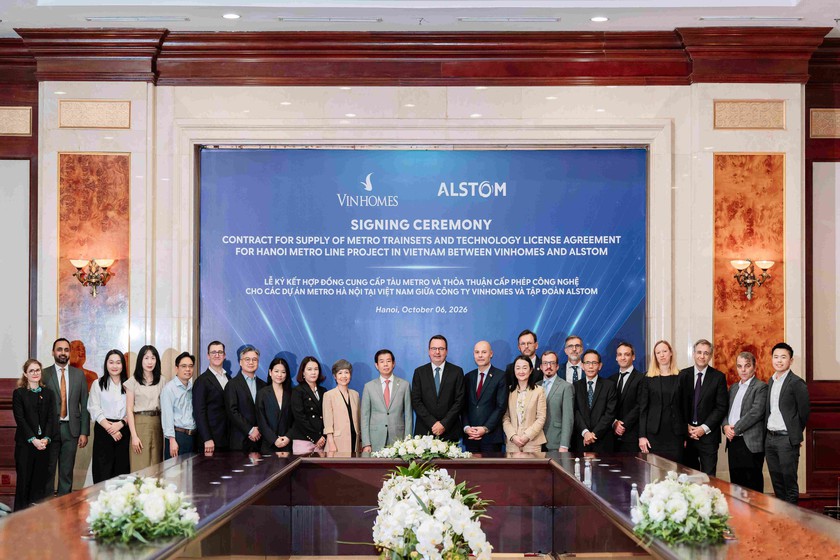 Vingroup v&agrave; Alstom hợp t&aacute;c c&ocirc;ng nghệ để ph&aacute;t triển tuyến đường sắt đ&ocirc; thị H&agrave; Nội thế hệ mới - Ảnh 3.