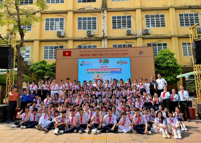 Trường Trung học cơ sở Trần Văn Quang đạt th&agrave;nh t&iacute;ch cao tại Hội thi Nghi thức Đội - Ảnh 7.