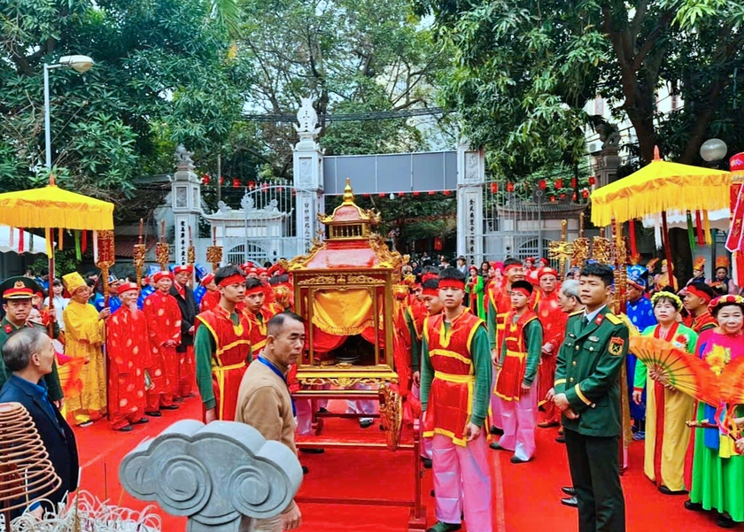 Lễ hội Vật truyền thống đ&igrave;nh Mai Động xu&acirc;n B&iacute;nh Ngọ 2026 - Ảnh 1.