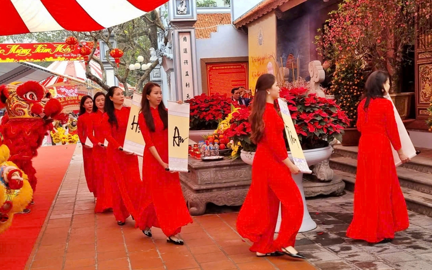 Lễ Khai b&uacute;t Xu&acirc;n B&iacute;nh Ngọ 2026 tại Đ&igrave;nh thờ Ti&ecirc;n triết Chu Văn An - Ảnh 4.