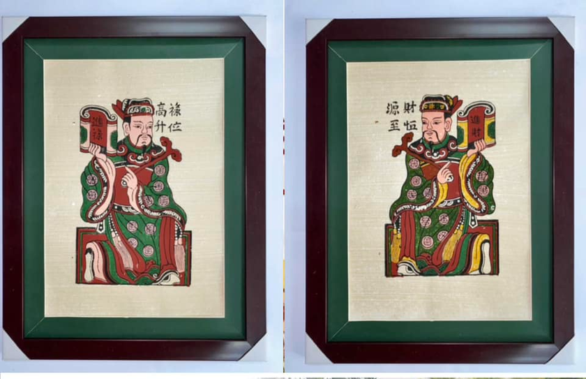Hình ảnh Thần Tài trong tranh dân gian Đông Hồ: Từ ước vọng tài lộc đến tín ngưỡng thờ thần đất - Ảnh 1.