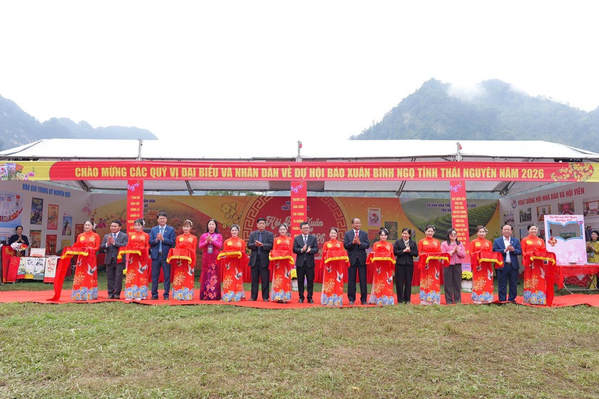 Hội B&aacute;o Xu&acirc;n B&iacute;nh Ngọ tỉnh Th&aacute;i Nguy&ecirc;n 2026: Kết nối b&aacute;o ch&iacute; với d&ograve;ng chảy văn h&oacute;a truyền thống - Ảnh 4.