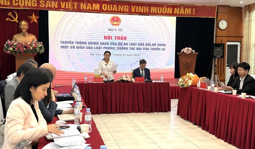 Bộ Y tế đề xuất x&acirc;y dựng khu&ocirc;n khổ ph&aacute;p l&yacute; đủ mạnh để giảm mạnh tỷ lệ sử dụng thuốc l&aacute;. - Ảnh 2.