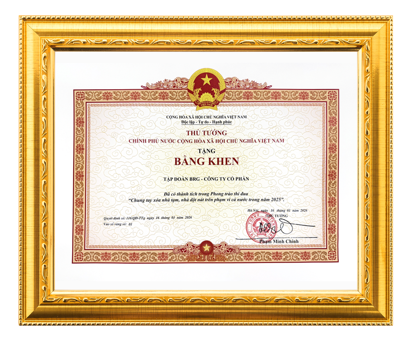 Madame Nguyễn Thị Nga v&agrave; Tập đo&agrave;n BRG vinh dự được trao tặng Bằng khen của Thủ tướng Ch&iacute;nh phủ- Ảnh 2.