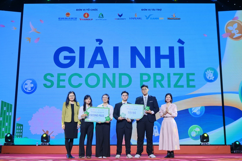 Cặp học sinh Đắk Lắk v&agrave; H&agrave; Nội gi&agrave;nh qu&aacute;n qu&acirc;n Cuộc thi Tiếng n&oacute;i Xanh m&ugrave;a 3- Ảnh 2.