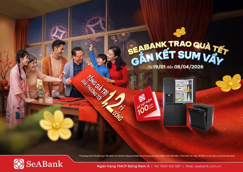 SeABank d&agrave;nh 1,2 tỷ đồng tri &acirc;n kh&aacute;ch h&agrave;ng dịp Tết B&iacute;nh Ngọ v&agrave; kỷ niệm 32 năm th&agrave;nh lập- Ảnh 1.