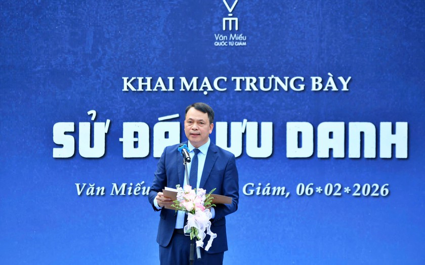 Văn Miếu - Quốc Tử Gi&aacute;m trưng b&agrave;y "Sử đ&aacute; lưu danh" - Ảnh 9.